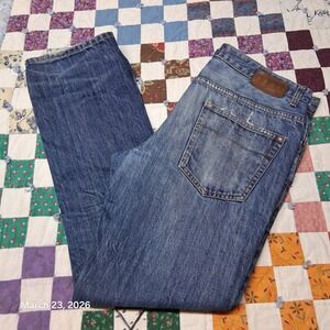 Converse One Star Vintage Straight Blue Jeans Size 36x32 100% Cotton